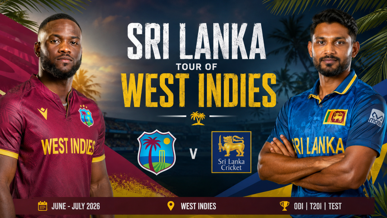 Sri Lanka tour of West Indies 2026 - Full Schedule, Date and Squads